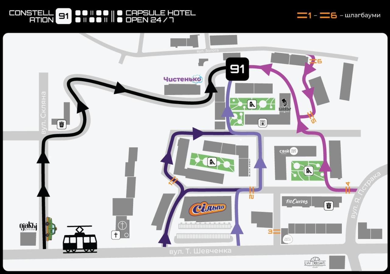 Capsule Hotel Constellation 91 Lviv Ngoại thất bức ảnh